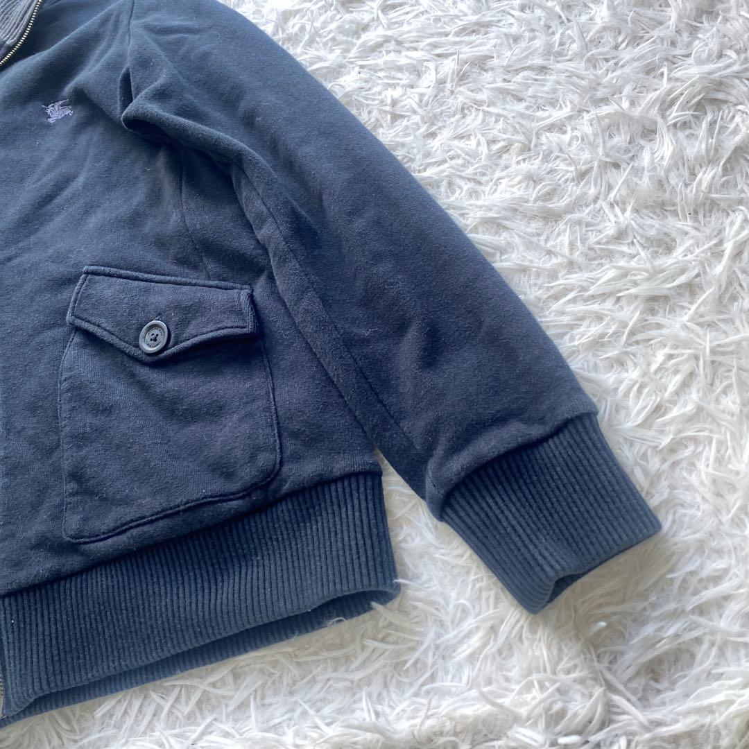 バーバリーブラックレーベル　スウェット　フルジップアップ　ジャケット　ホースロゴ