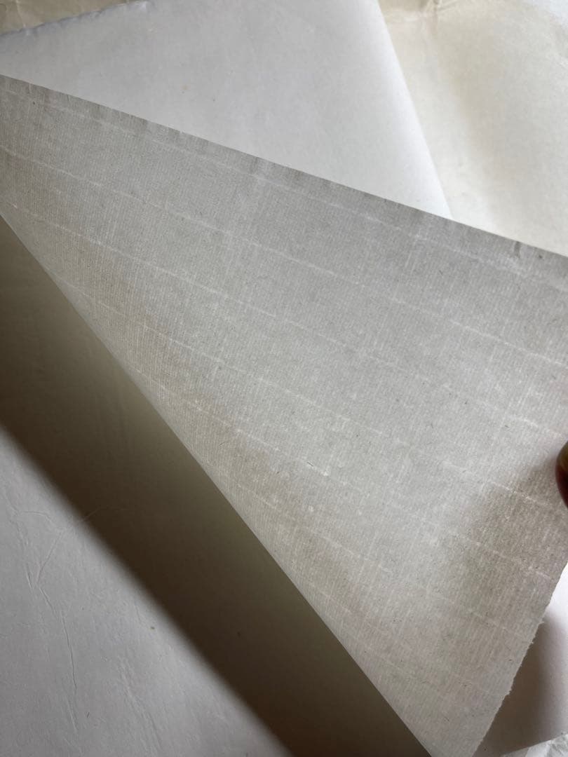 【墨研】高級書道紙◆「加茂川・静雅・無銘」半切3種◆未使用◆画仙紙 手漉き 条幅