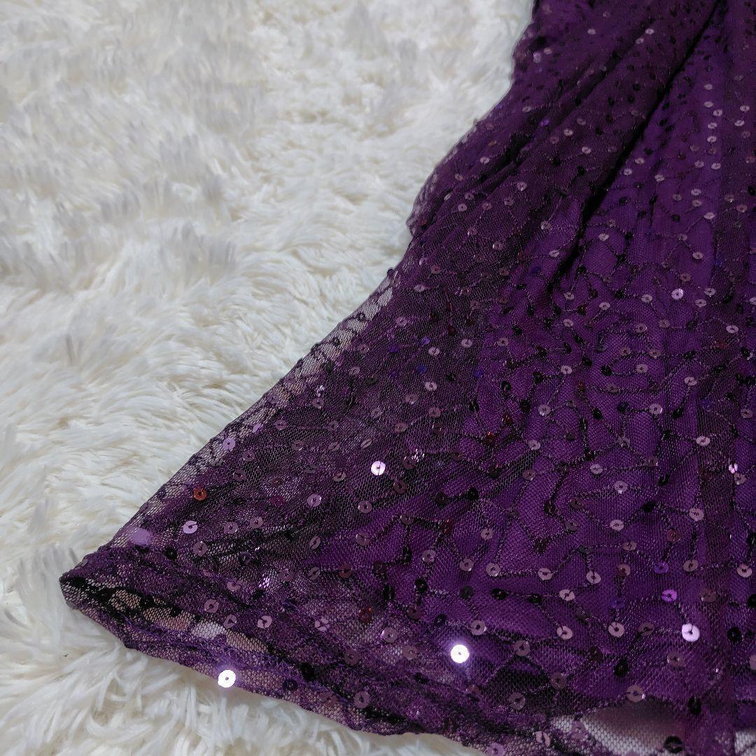 【未使用品♡美シルエット】タダシショージ　スパンコールカクテルドレス　S