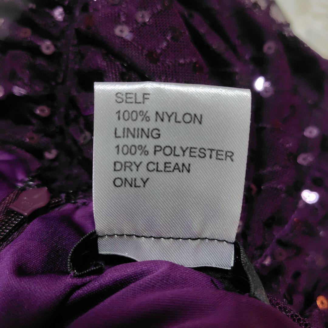 【未使用品♡美シルエット】タダシショージ　スパンコールカクテルドレス　S