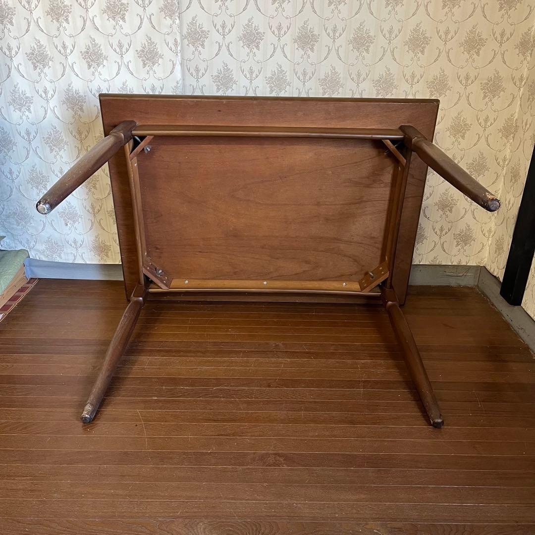 【アンティーク】昭和レトロ トーア 木製 ダイニングテーブル 食卓 古家具