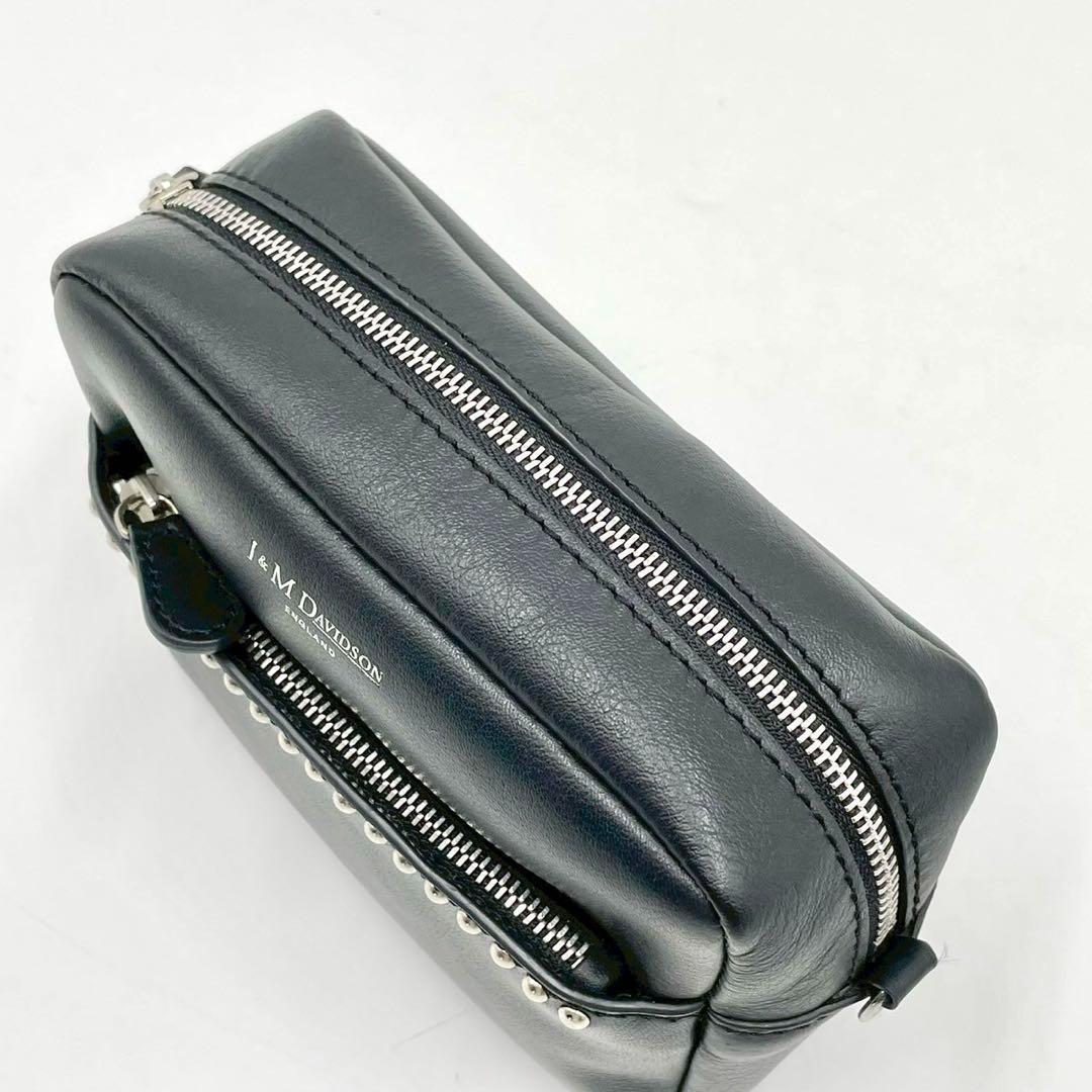 【未使用級】 J&M DAVIDSON ショルダーバッグ チェーン ペブルミニ