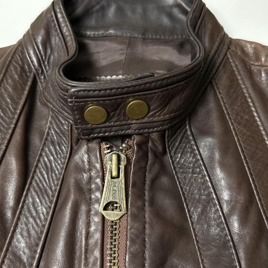 DSQUARED2ディースクエアード　レザーライダースジャケット イタリア製