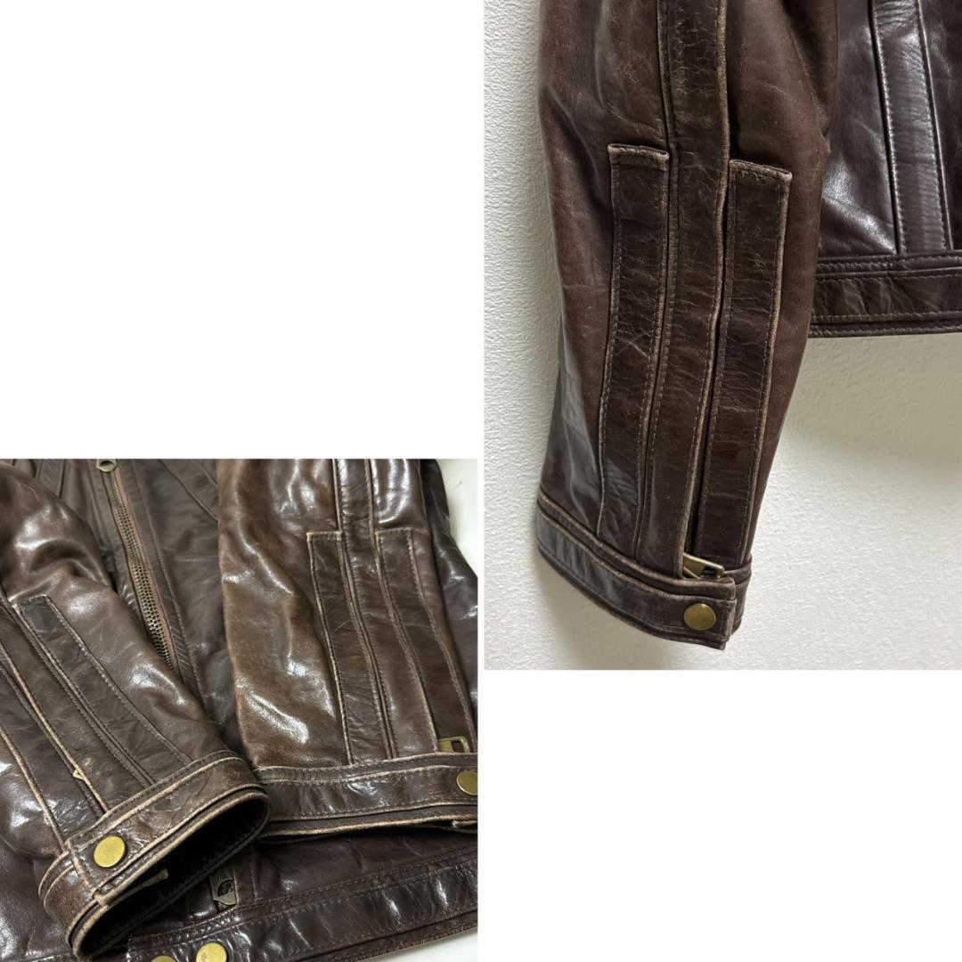 DSQUARED2ディースクエアード　レザーライダースジャケット イタリア製