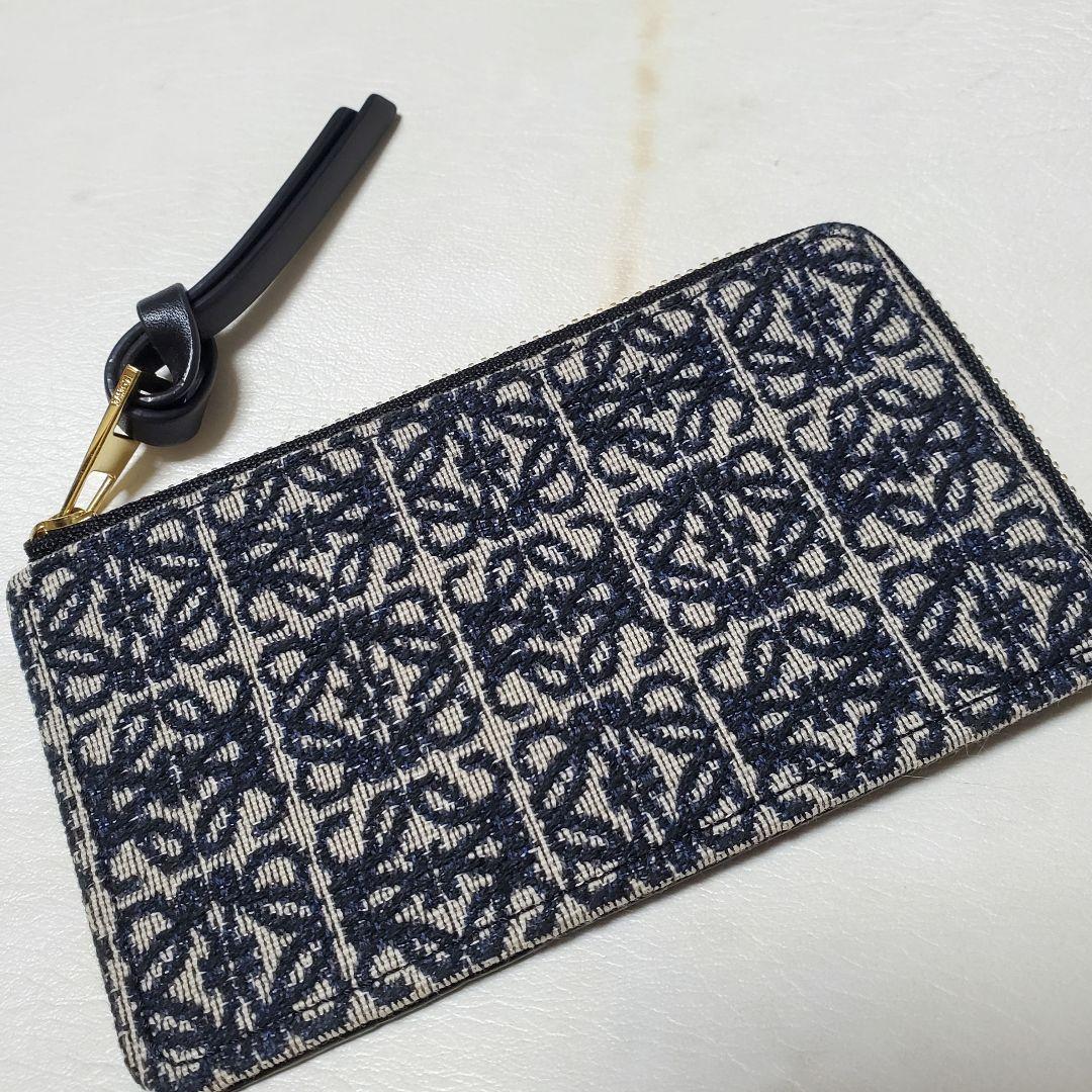 ■LOEWE フラグメントケース 本革 &アナグラム カードケース ミニ財布