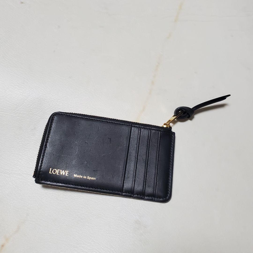 ■LOEWE フラグメントケース 本革 &アナグラム カードケース ミニ財布