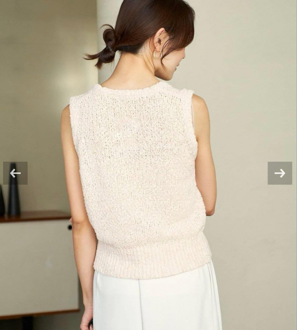 新品タグ付き plage paper yarnプルオーバー