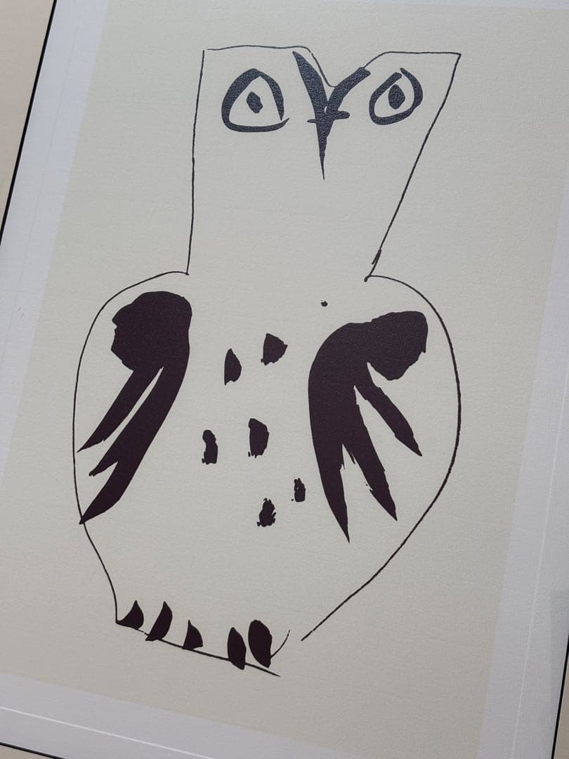 【新品・未使用】パブロ・ピカソ「フクロウ」壁掛けアート・インテリア