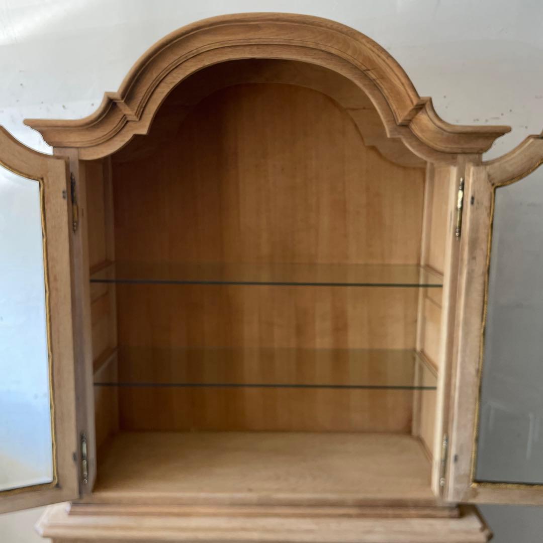 ビンテージ ガラス収納キャビネット ショーケース 食器棚