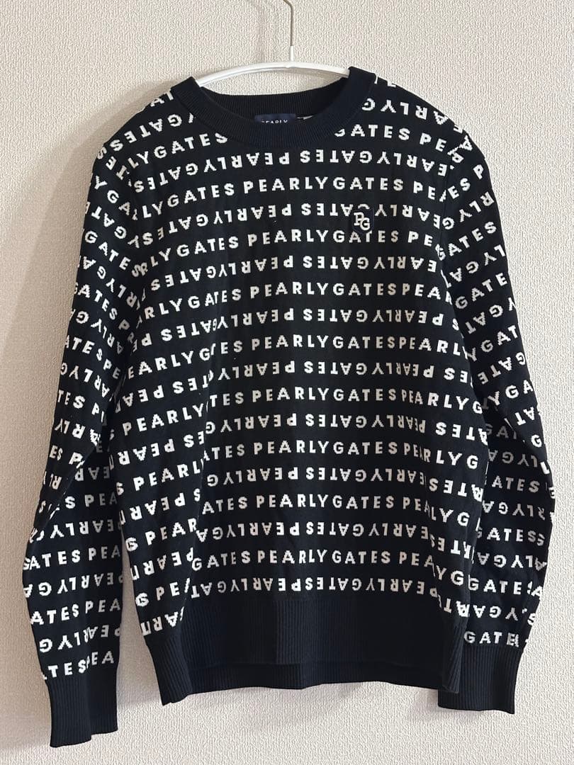 【美品】PEARLY GATES ロゴニット
