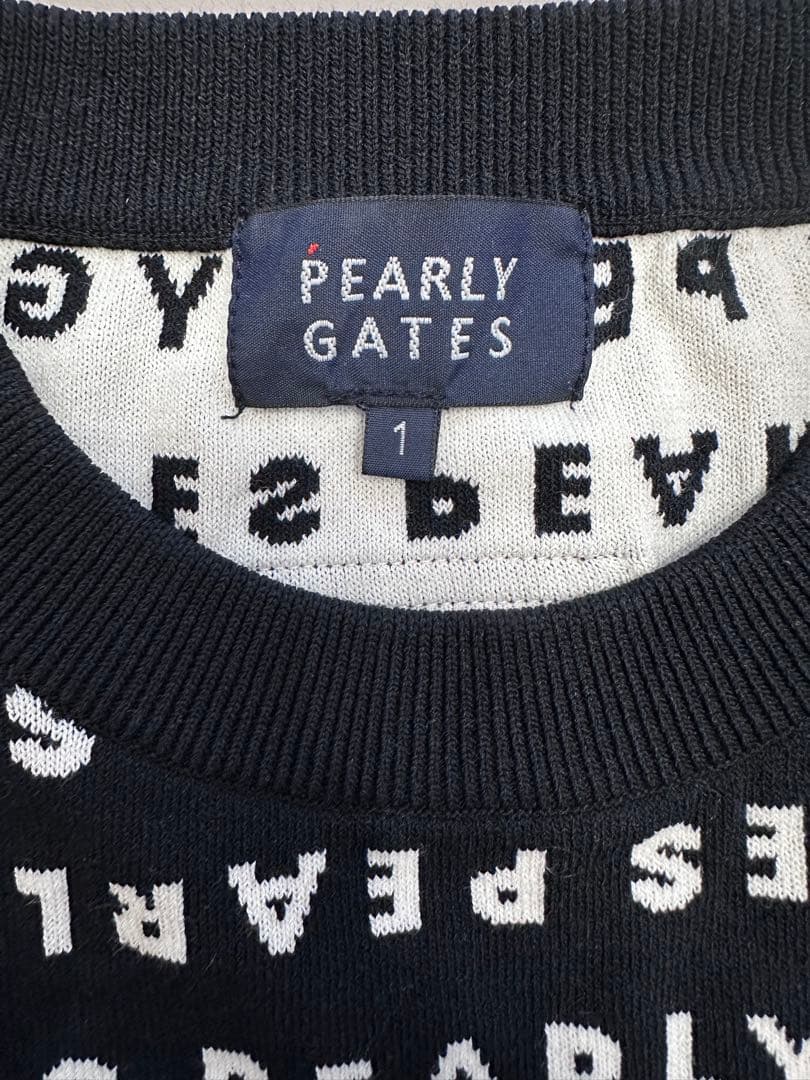 【美品】PEARLY GATES ロゴニット