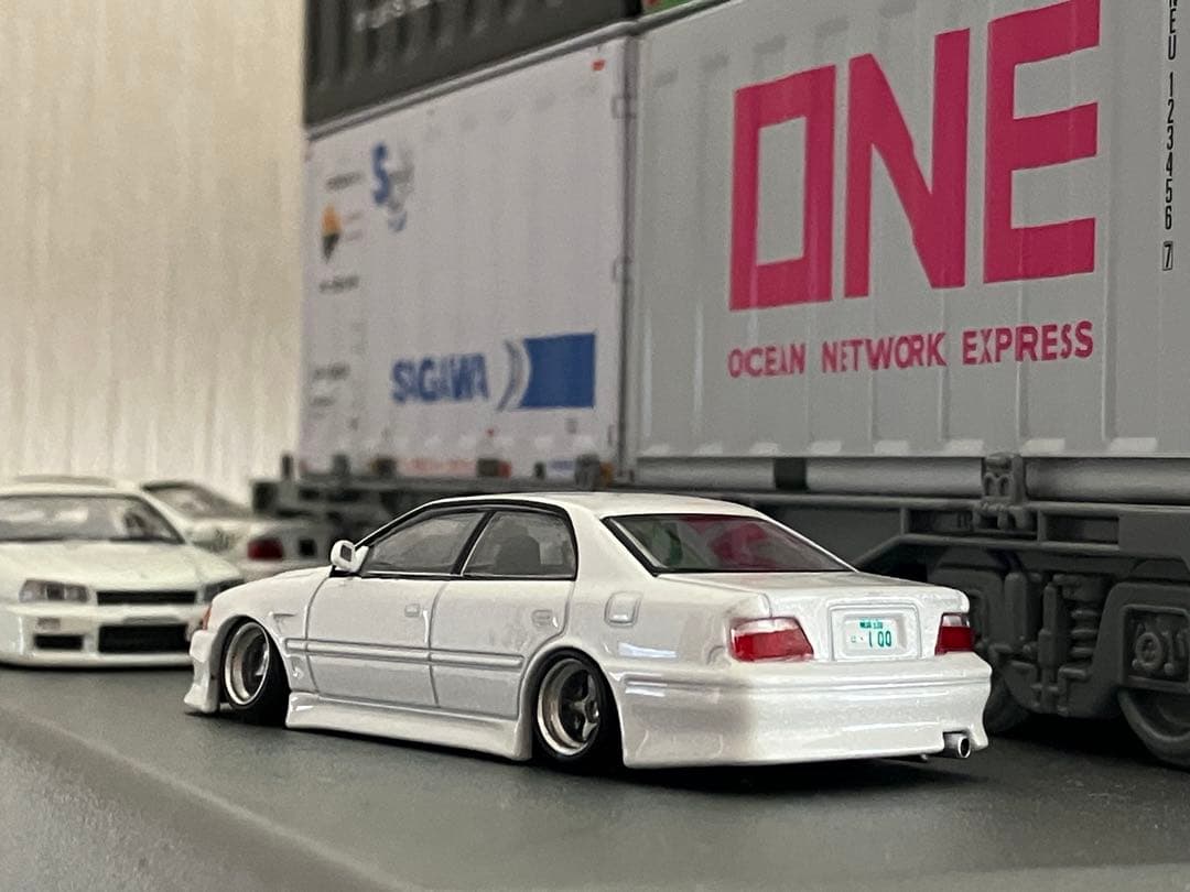 トヨタ　チェイサー　改造　ミニカー　jzx100