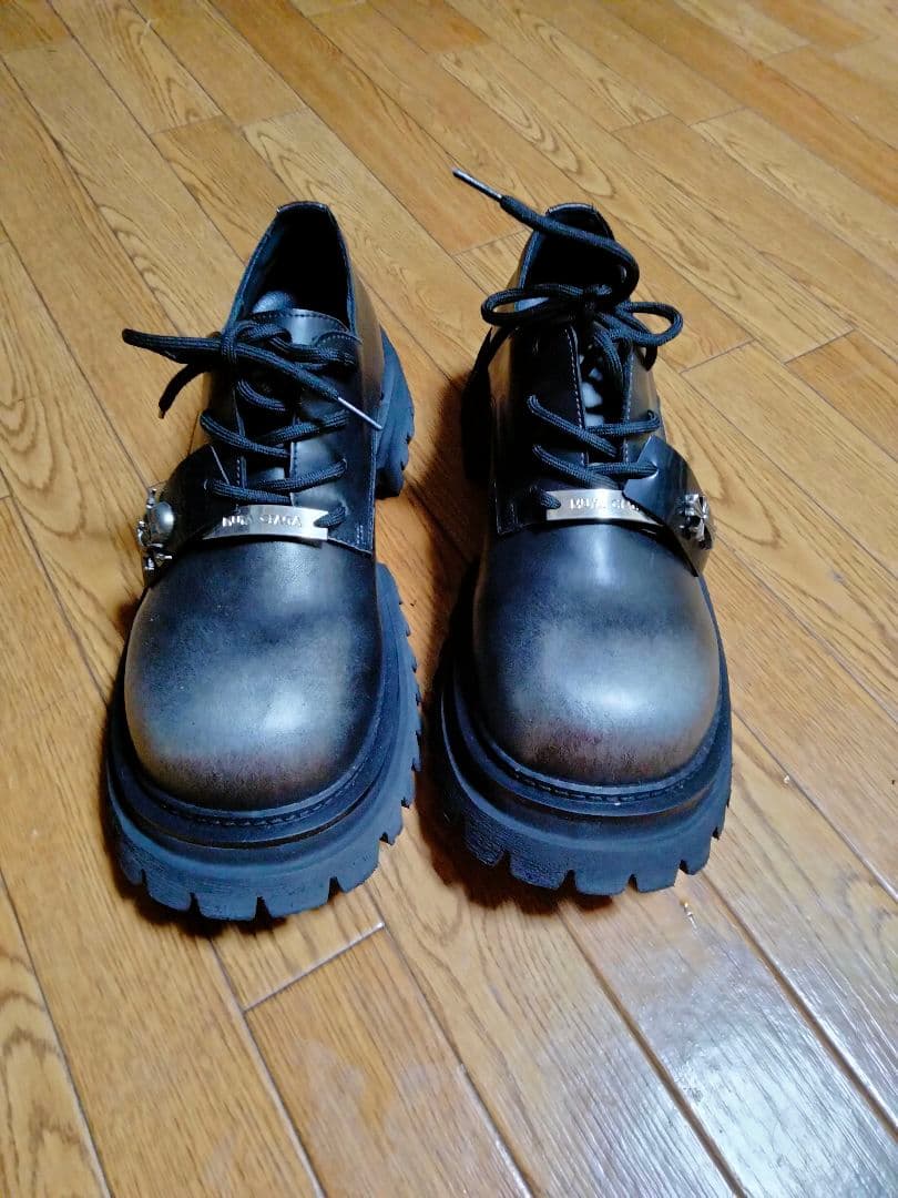 V系　モード系　メンズ　ブーツ　 MUYA CIAGA ブラックドレスシューズ