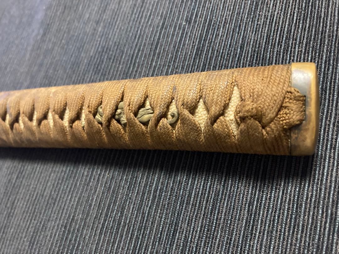 刀装具　大刀柄前　天龍の図目貫　透かし鍔　二重ハバキ　幕末拵え