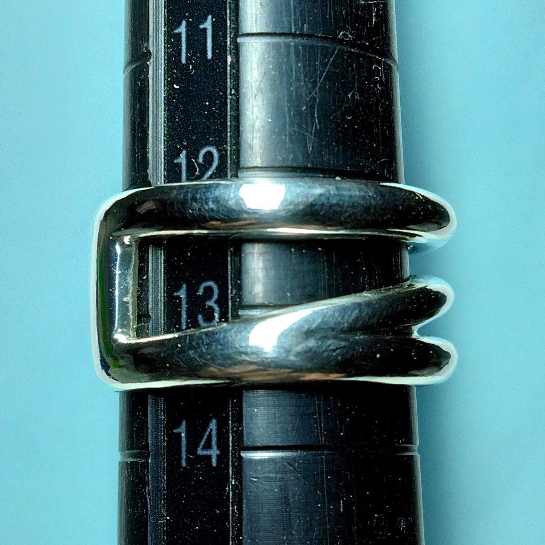 ティファニーダイアゴナルリング 13号　新品仕上げ　無傷未使用に近い