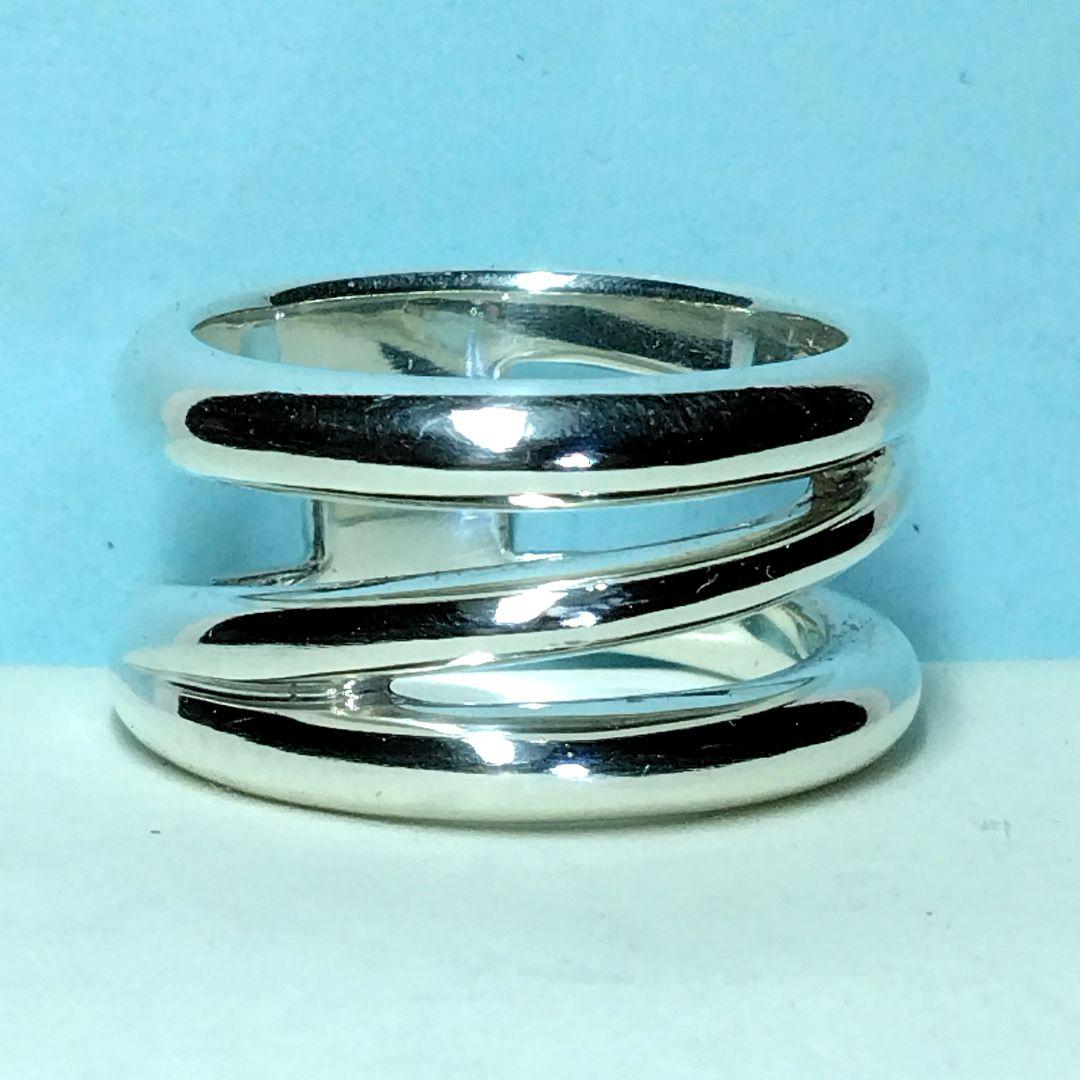 ティファニーダイアゴナルリング 13号　新品仕上げ　無傷未使用に近い