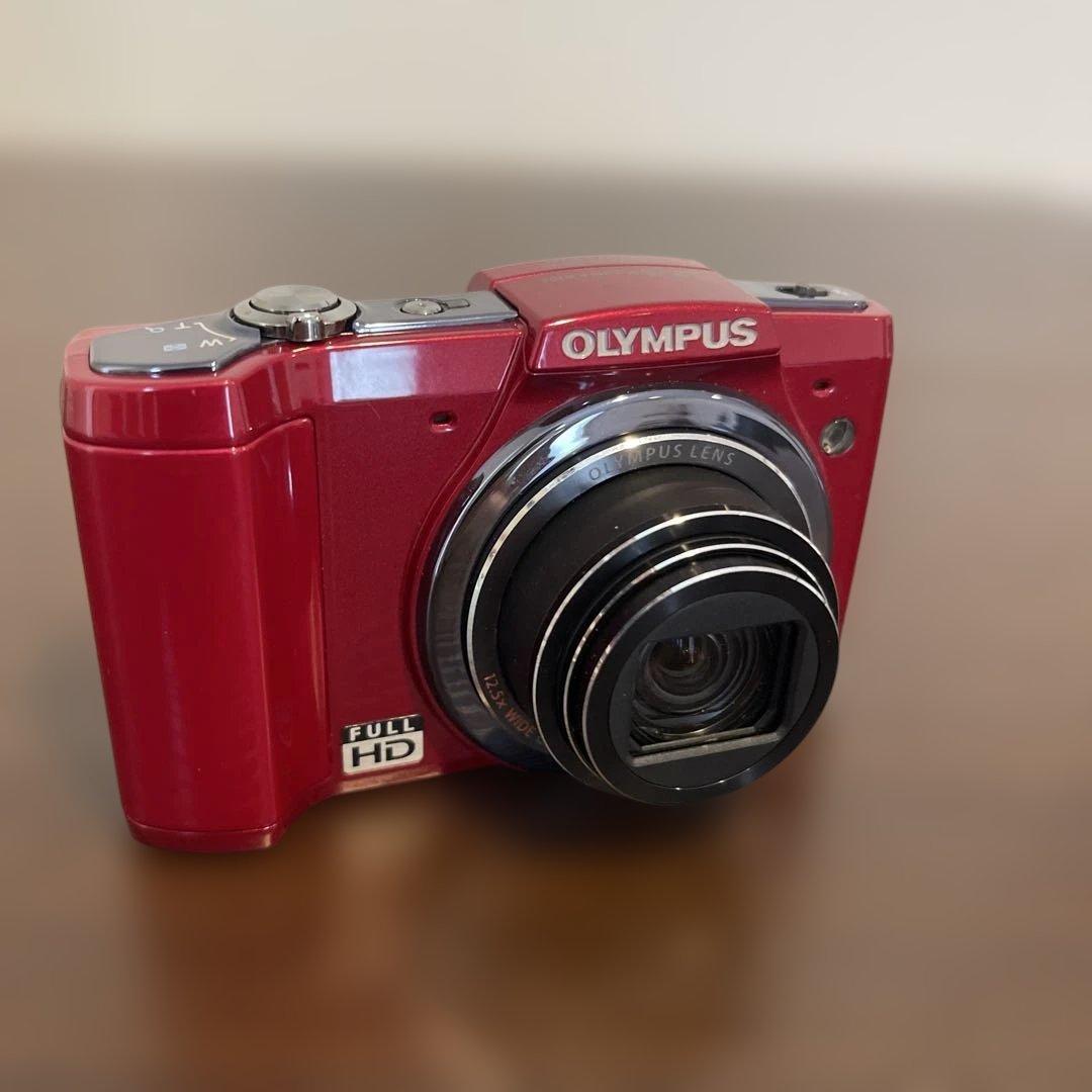4989 OLYMPUS SZ-20 レッド デジカメ