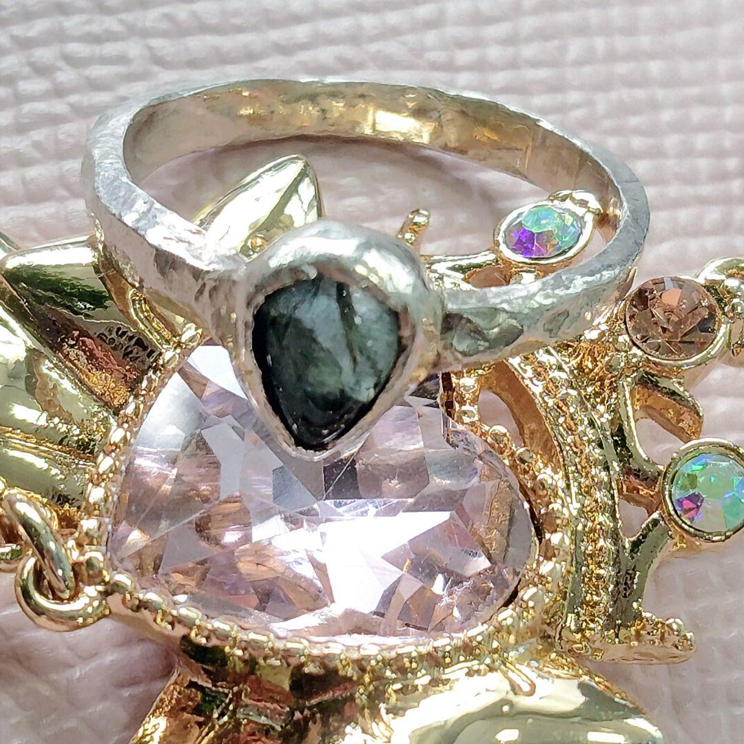 宝石質✨虹入り⭐︎ブルートルマリン✨シルバーリング トルマリン