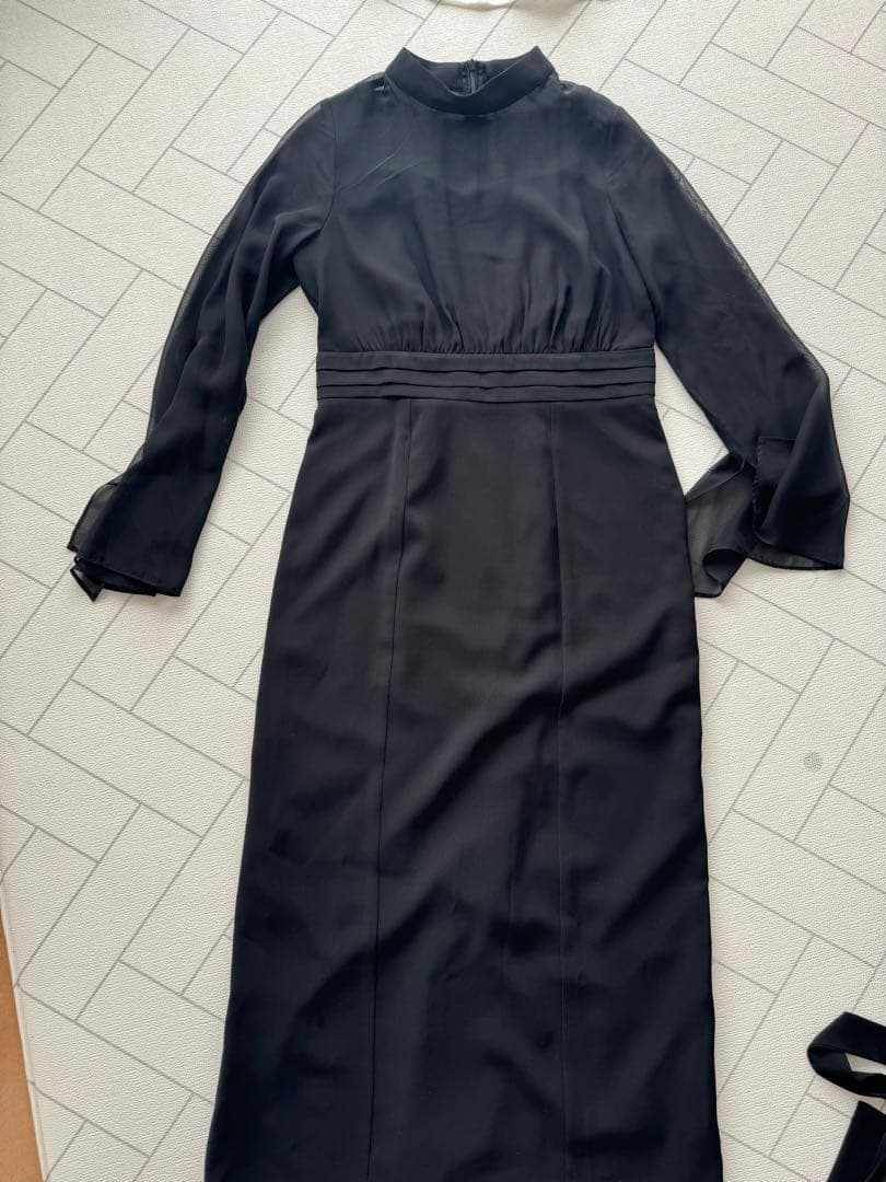 atlo ジレ袖あり＆ロング オケージョンドレスワンピース