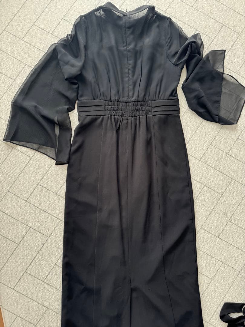 atlo ジレ袖あり＆ロング オケージョンドレスワンピース