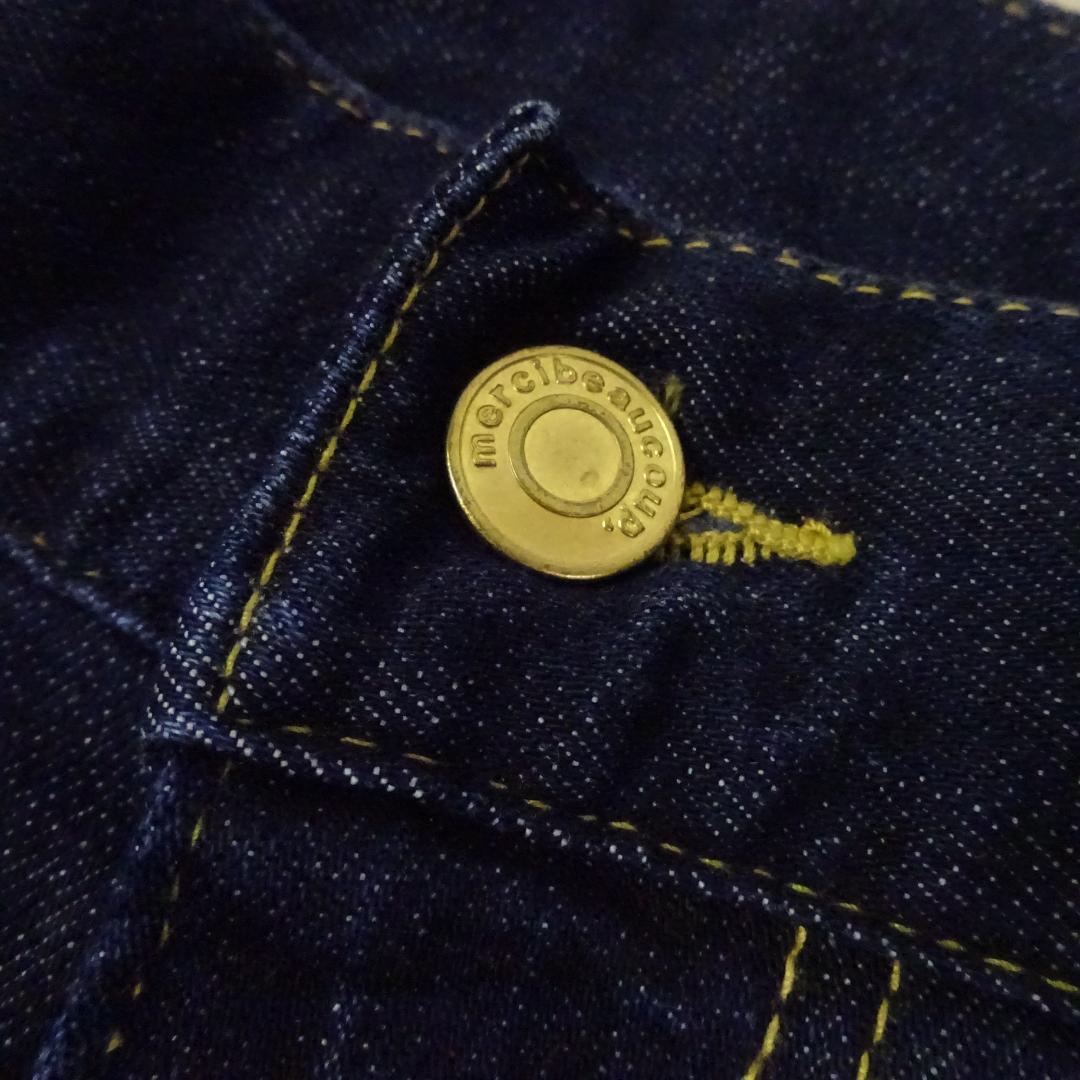 美品　メルシーボークー　後ろ前パンツ　サルエルパンツ　濃紺　XL　大きいサイズ