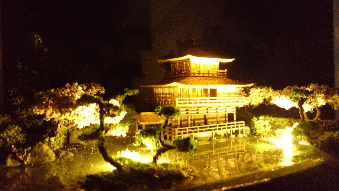 お寺✨お城✨新金閣寺✨プラモデル‼️SP仕上げジオラマ、製作オーダー受付ます❗