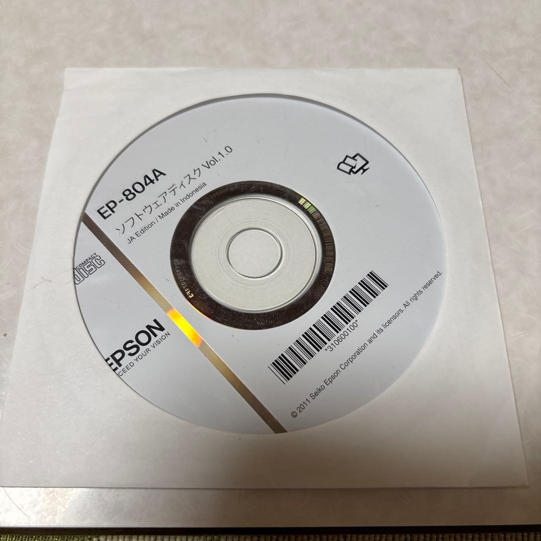 EPSON EP-804A プリンター　ジャンク品　　 純正インク　ブラック