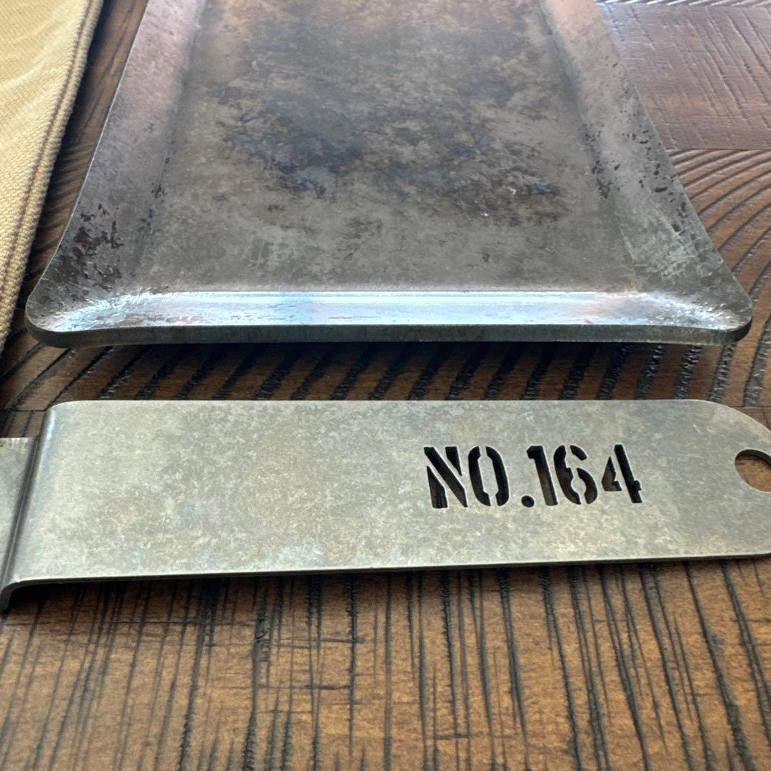 No.164 ヒロシ鉄板4.5ミリ　独焼鉄板　ソロ用鉄板　激レア❣️値下げ中