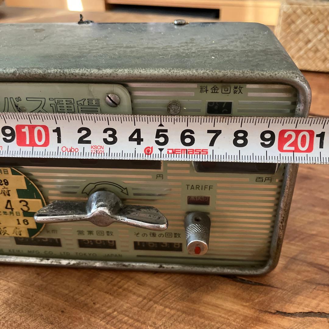 昭和レトロ　バス運賃メーター　大型車　運賃表　レトロ