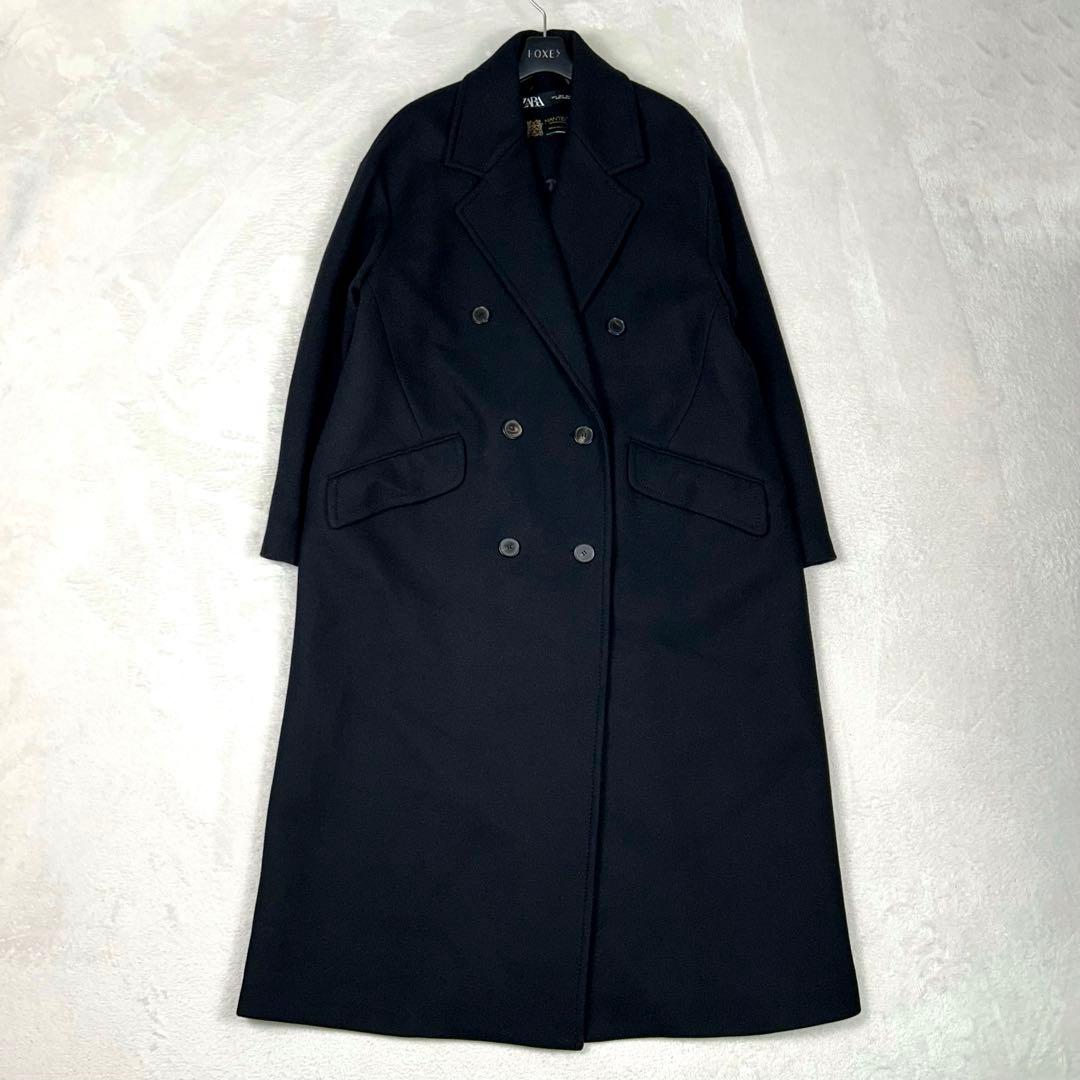 人気モデル♡ZARA MANTECO ダブルチェスターコート ブラック 大きい
