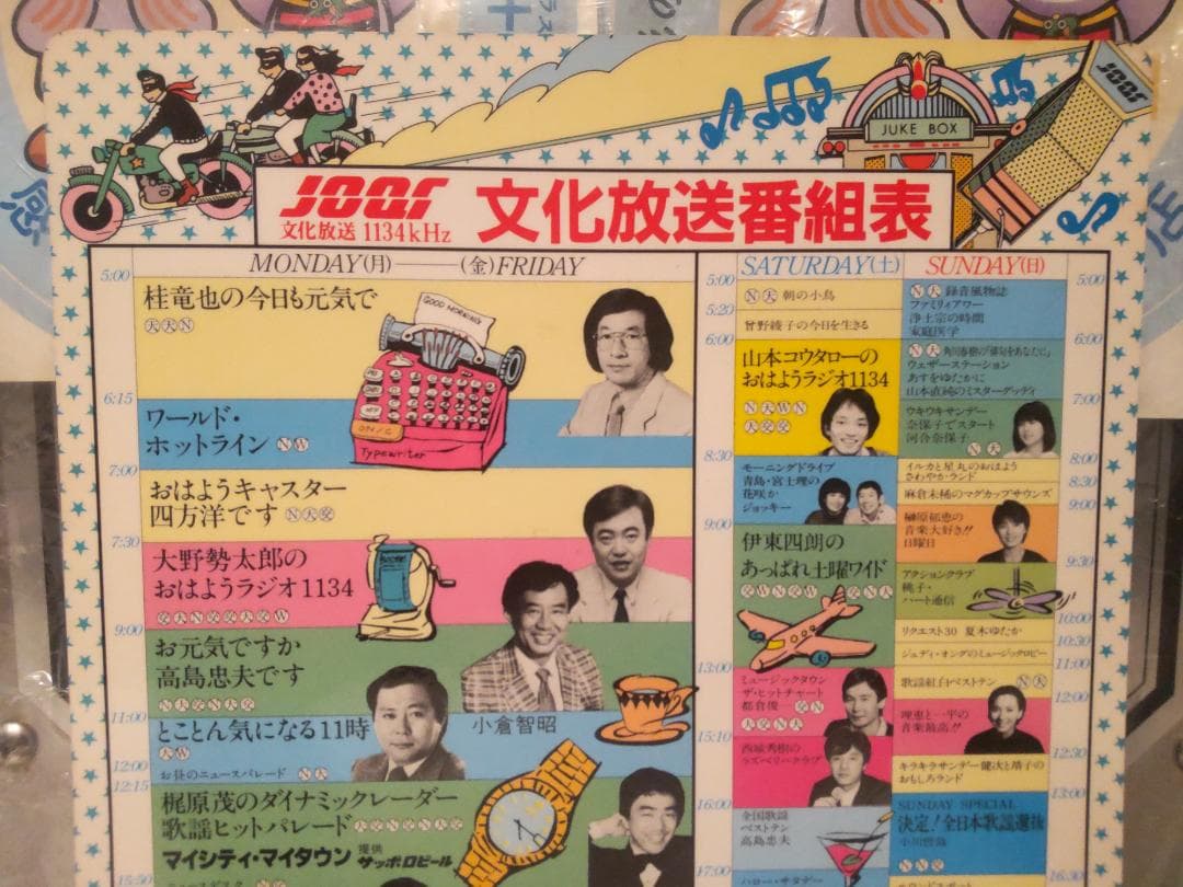 JOQR ラジオ 文化放送 東京タワー 港区 六本木 麻布 観光マップ 下敷き