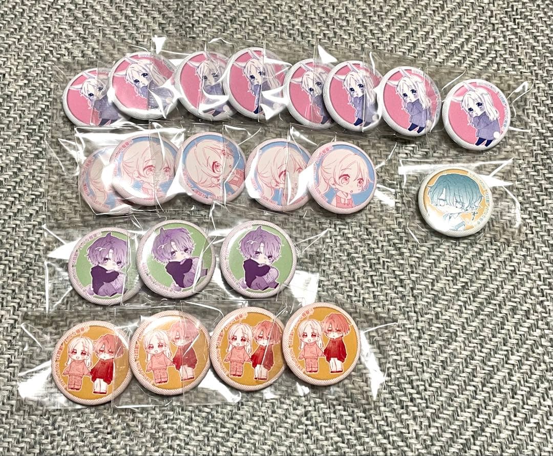 カワイイなんて聞いてない!! 推しちゃれくじ A賞〜D賞 特典缶バッジまとめ売り