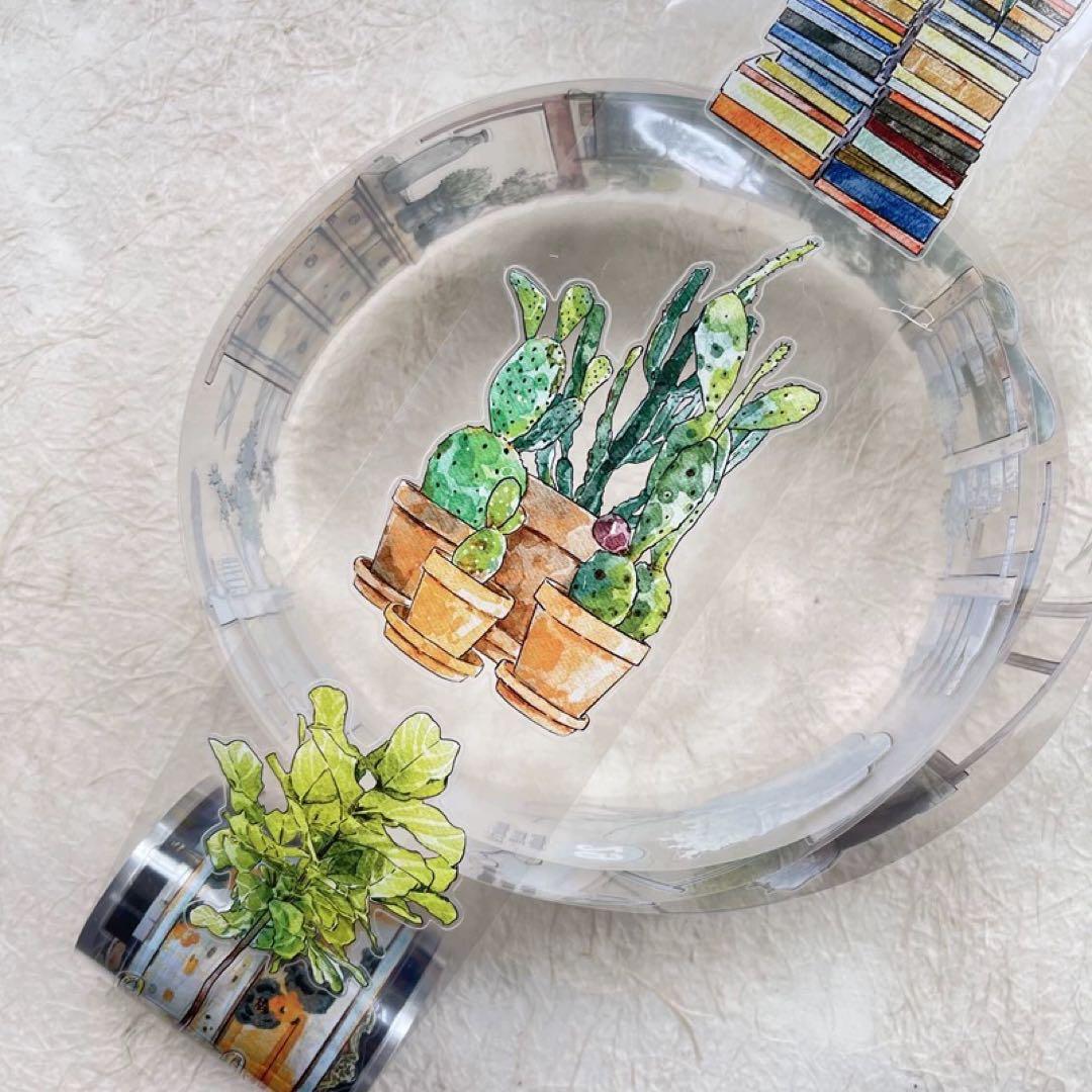 新品　DINGDING　29# 居　PET霧面型抜きタイプマスキングテープ10m