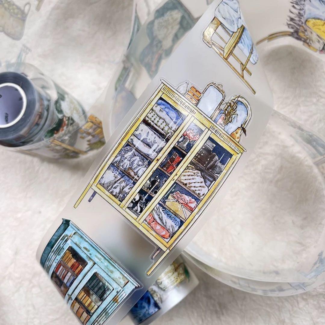 新品　DINGDING　29# 居　PET霧面型抜きタイプマスキングテープ10m