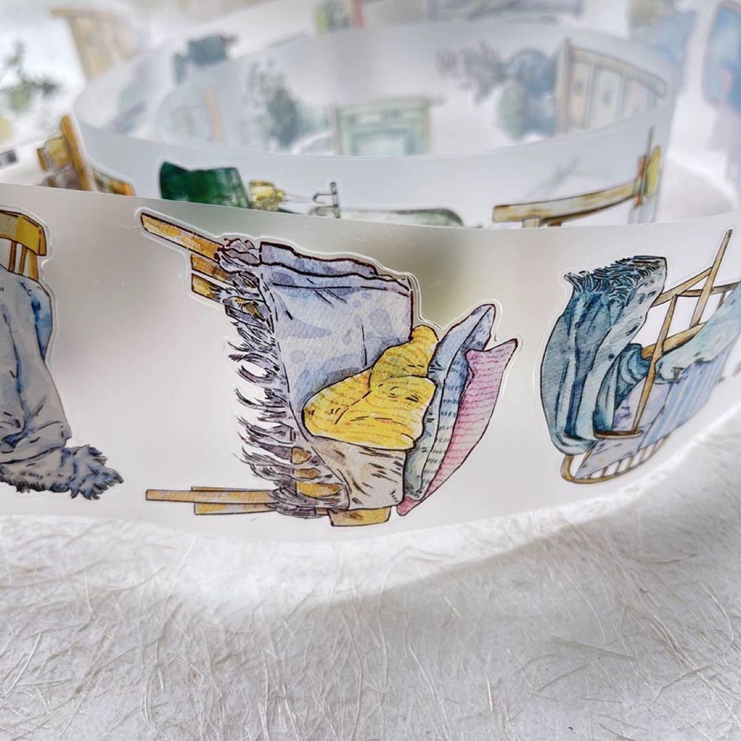 新品　DINGDING　29# 居　PET霧面型抜きタイプマスキングテープ10m