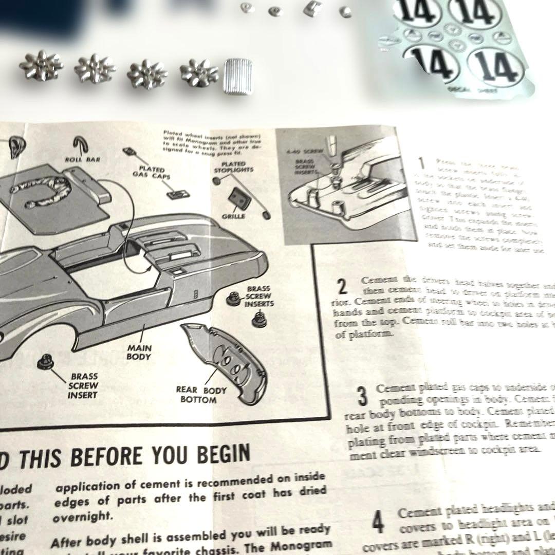 Monogram 1/24 SCARAB スロットカー ボディーキット