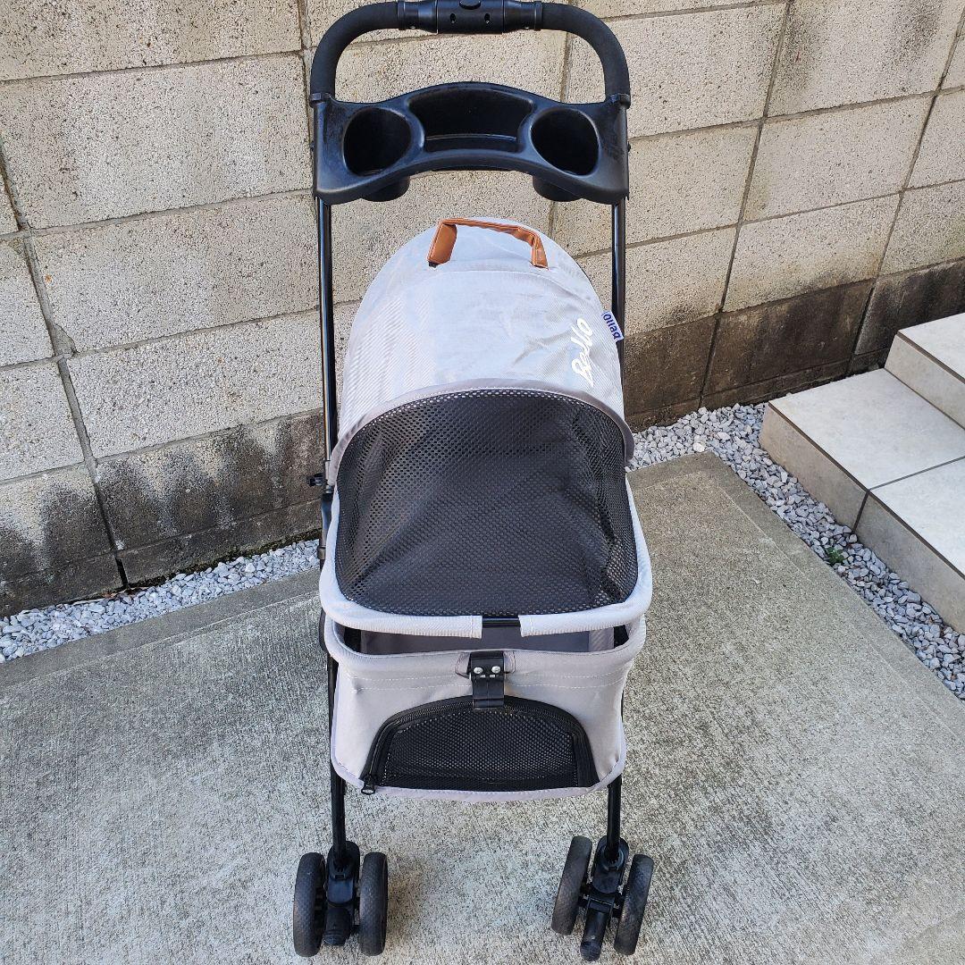 大阪熊ペットカート 分離型 グレー 中小型「BELLO」 極美品