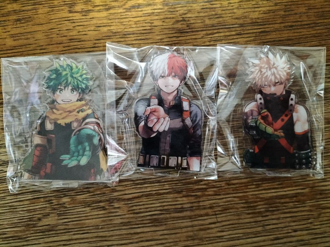 アクリルスタンド 3体セット 緑谷出久 轟焦凍 爆豪勝己