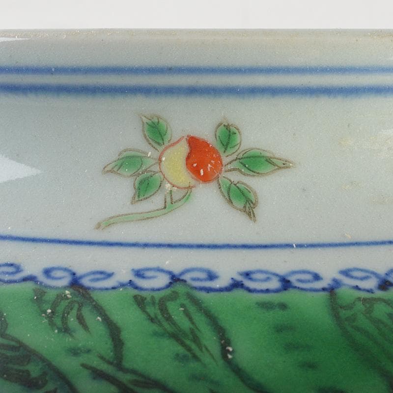 中国　大明萬暦年製　五彩　神獣文　壷　高さ約34cm　V　R7165F