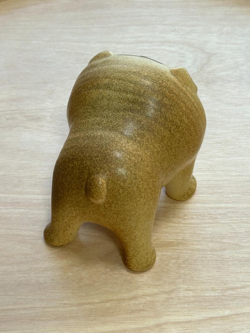 最終値下リサ ラーソン（LISA LARSON) ブルドッグ陶器置物ブラウン M