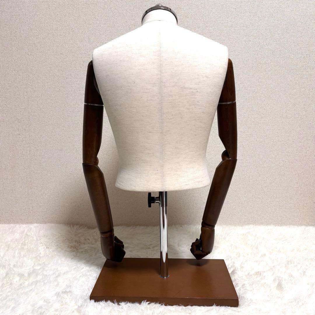 マネキン　トルソー　紳士　布張り 腕付き 可動式　半身トルソー　 Lサイズ