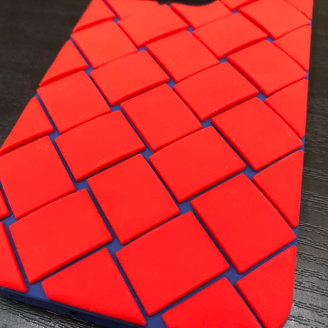 未使用 ボッテガヴェネタ スマホケース iPhone14PRO用 赤x青