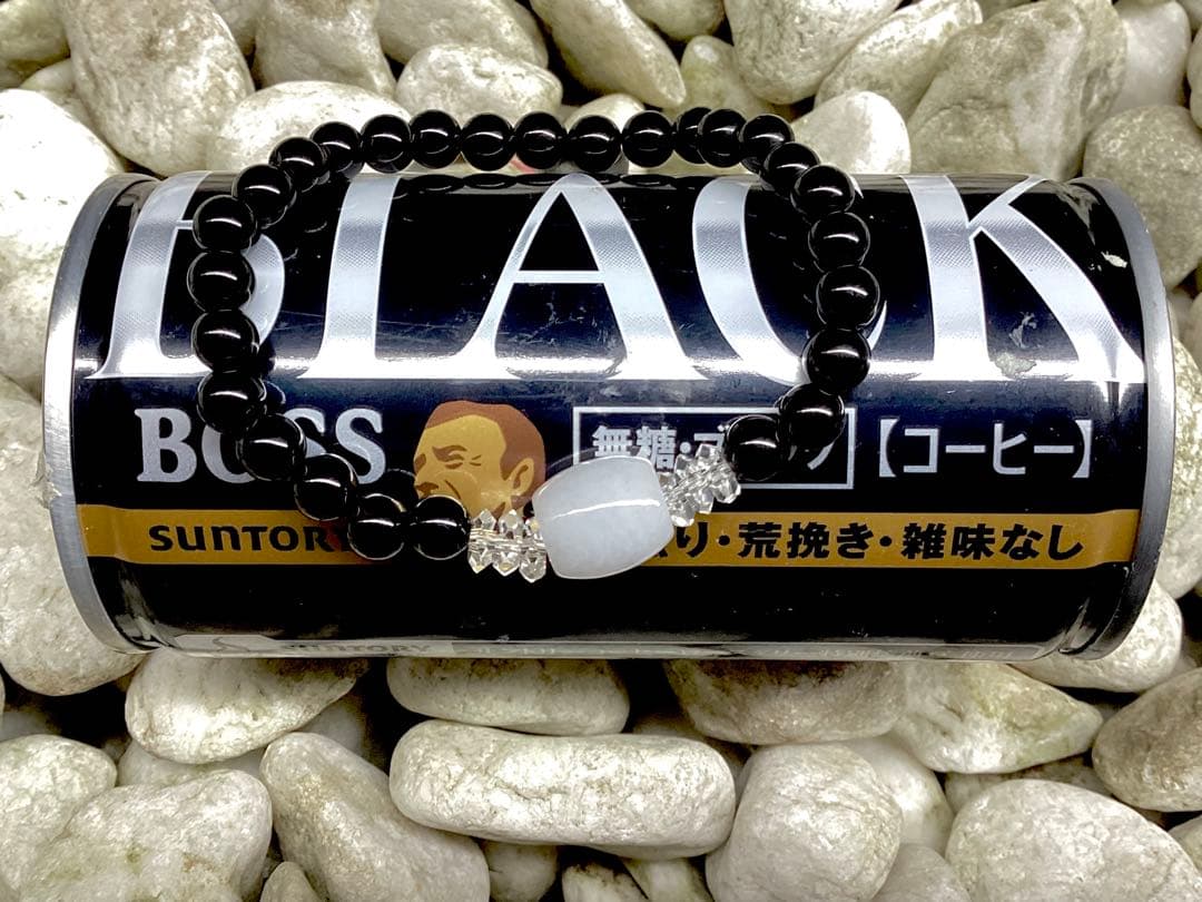 ✳お値段最安値‼️ 本物ブレスレット　糸魚川翡翠棗型&黒平スモーキークォーツ水晶