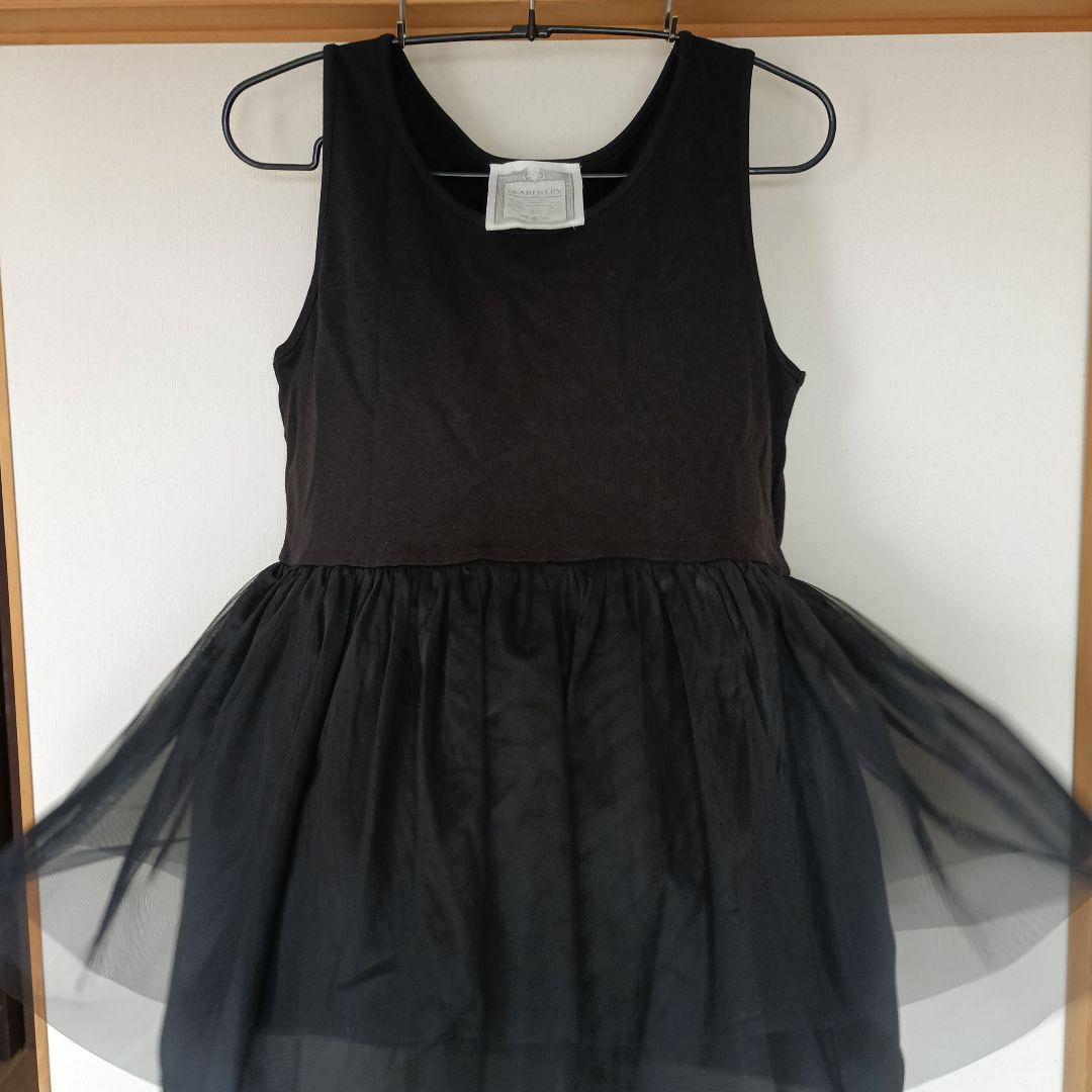 お値下げ♡BEARDSLEY ブラックタンクトップ　チュール