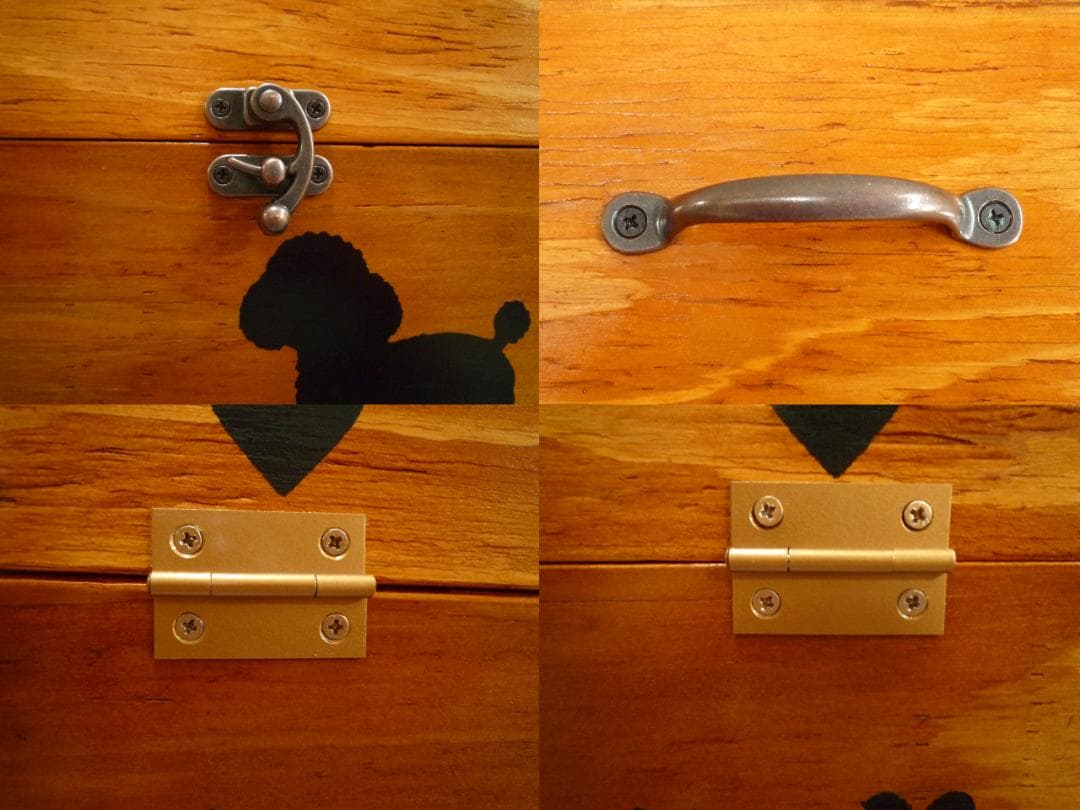 ⭐さくらオーダー品♥️椅子＆留具BOX⭐わんにゃん柄♥️--150・151