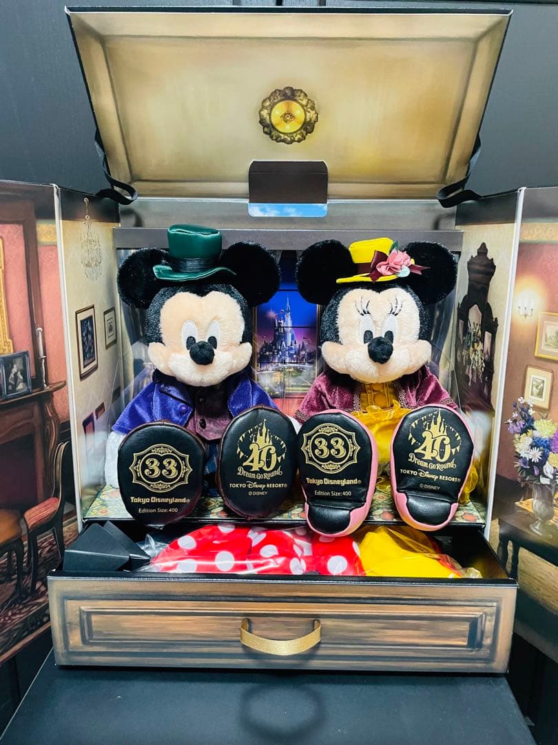 限定品 ディズニー クラブ 33 40周年限定 ミッキー＆ミニー ぬいぐるみ
