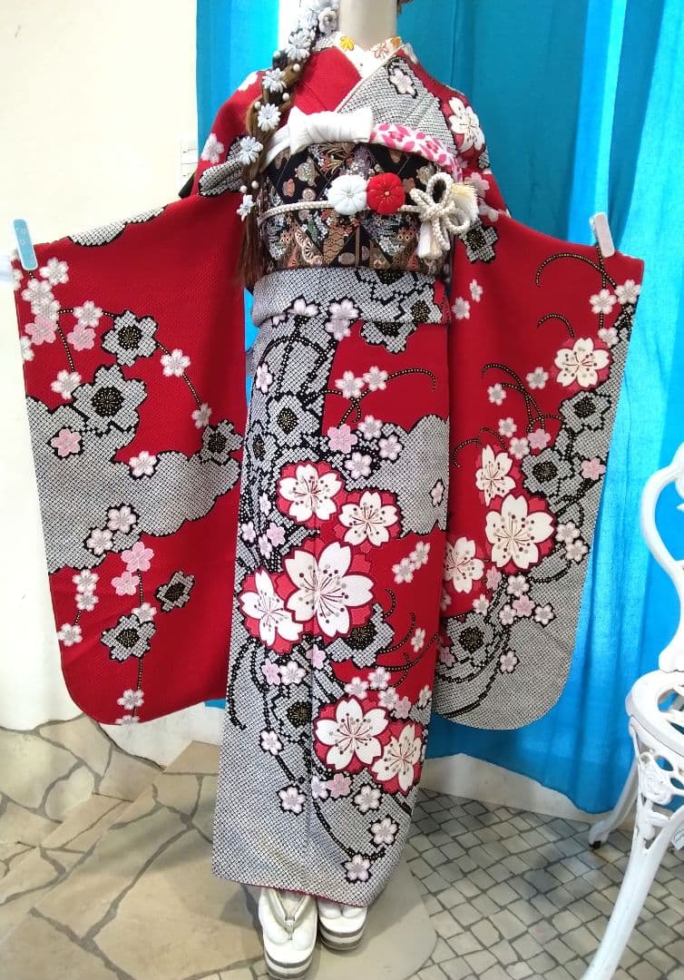 【専用です‼️】振袖フルセット、正絹絞り振袖、成人式、ガード加工