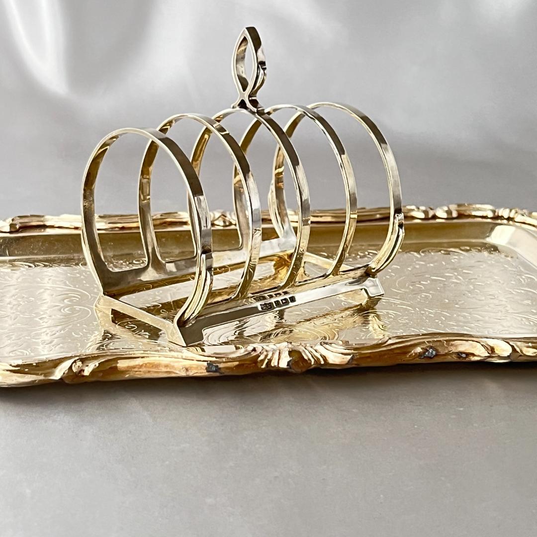 【MAPPIN & WEBB】 アール・デコのトーストラック【純銀】マッピン