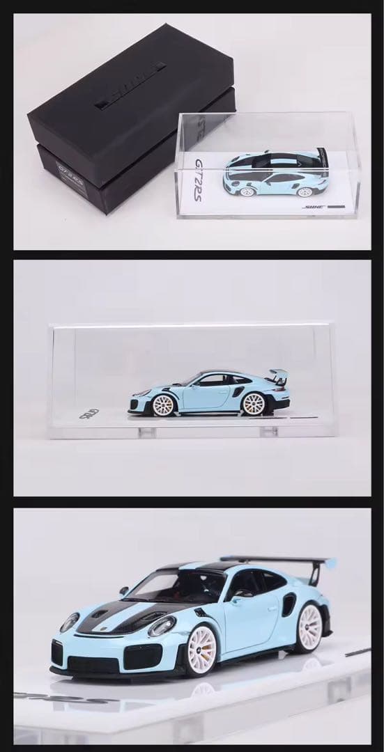 世界100台限定　suhe 1/64 ポルシェ　911 GT2RS ブルー