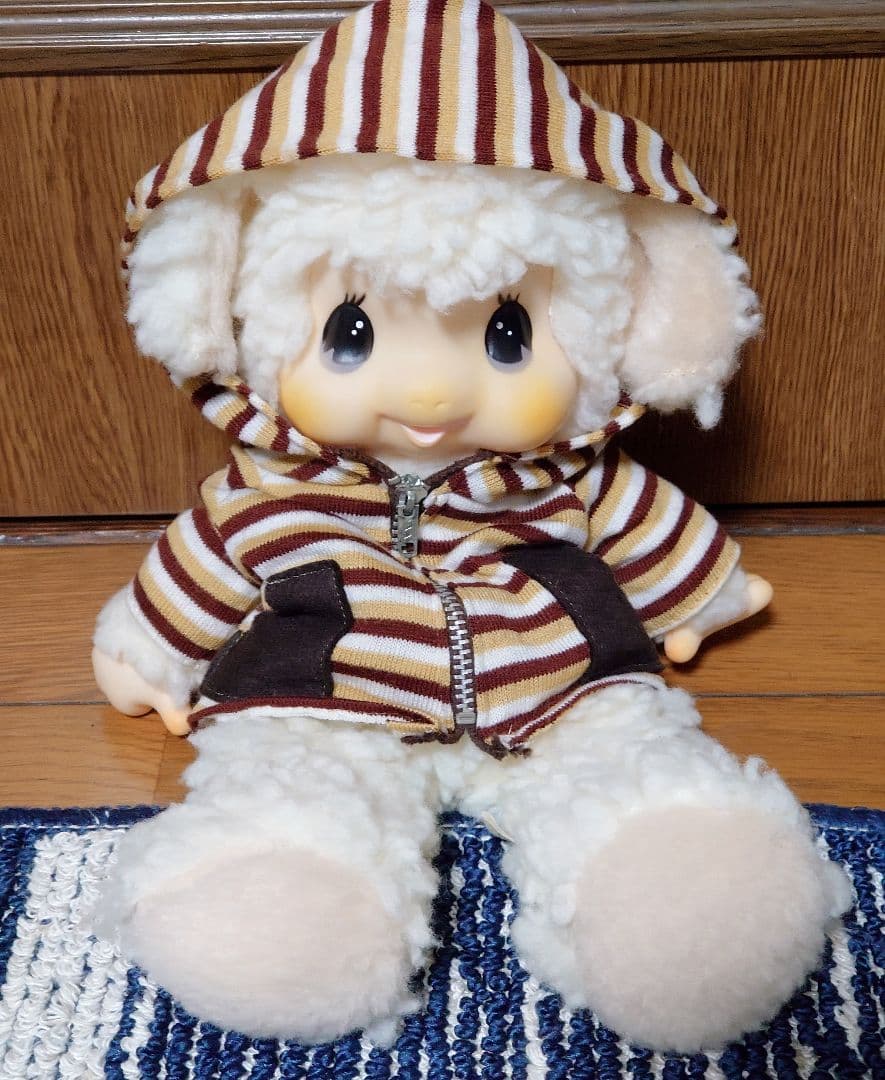 新品 昭和レトロ ひつじのチャム ぬいぐるみ LOVELOVE モンチッチ